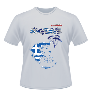 Skydiving T-shirts - Skydive All World - GREECE - Unisex Tee -, Shirts, Skydiving Apparel, Skydiving Apparel, Skydiving Apparel, Skydiving Gear, Olympics, T-Shirts, Skydive Chicago, Skydive City, Skydive Perris, Drop Zone Apparel, USPA, united states parachute association, Freefly, BASE, World Record,