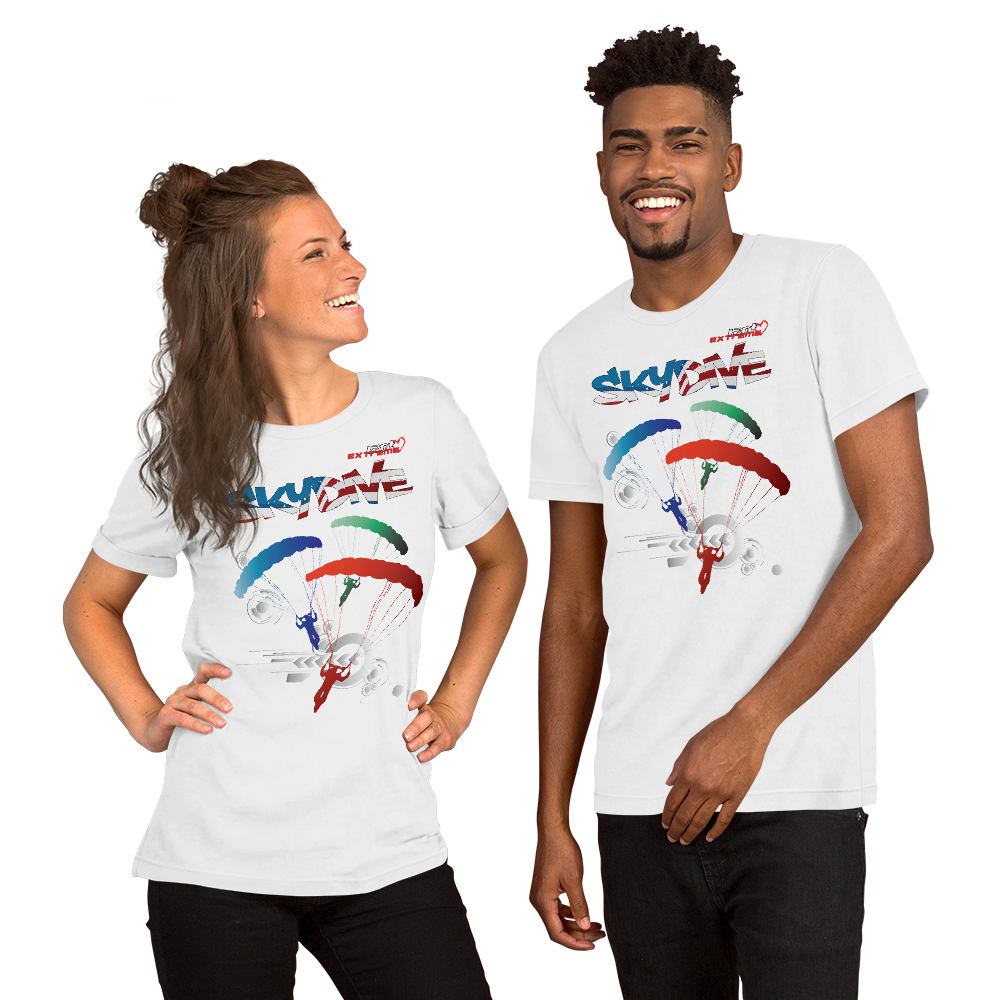 Skydiving T-shirts - Skydive World All Over - AMERICA - Cotton Tee -, Shirts, Skydiving Apparel, Skydiving Apparel, Skydiving Apparel, Skydiving Gear, Olympics, T-Shirts, Skydive Chicago, Skydive City, Skydive Perris, Drop Zone Apparel, USPA, united states parachute association, Freefly, BASE, World Record,