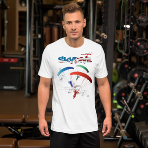 Skydiving T-shirts - Skydive Around - AMERICA - Ladies' Tee, Shirts, Skydiving Apparel, Skydiving Apparel, Skydiving Apparel, Skydiving Gear, Olympics, T-Shirts, Skydive Chicago, Skydive City, Skydive Perris, Drop Zone Apparel, USPA, united states parachute association, Freefly, BASE, World Record,