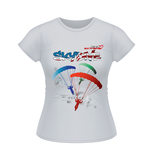 Skydiving T-shirts - Skydive Around - AMERICA - Ladies' Tee, Shirts, Skydiving Apparel, Skydiving Apparel, Skydiving Apparel, Skydiving Gear, Olympics, T-Shirts, Skydive Chicago, Skydive City, Skydive Perris, Drop Zone Apparel, USPA, united states parachute association, Freefly, BASE, World Record,