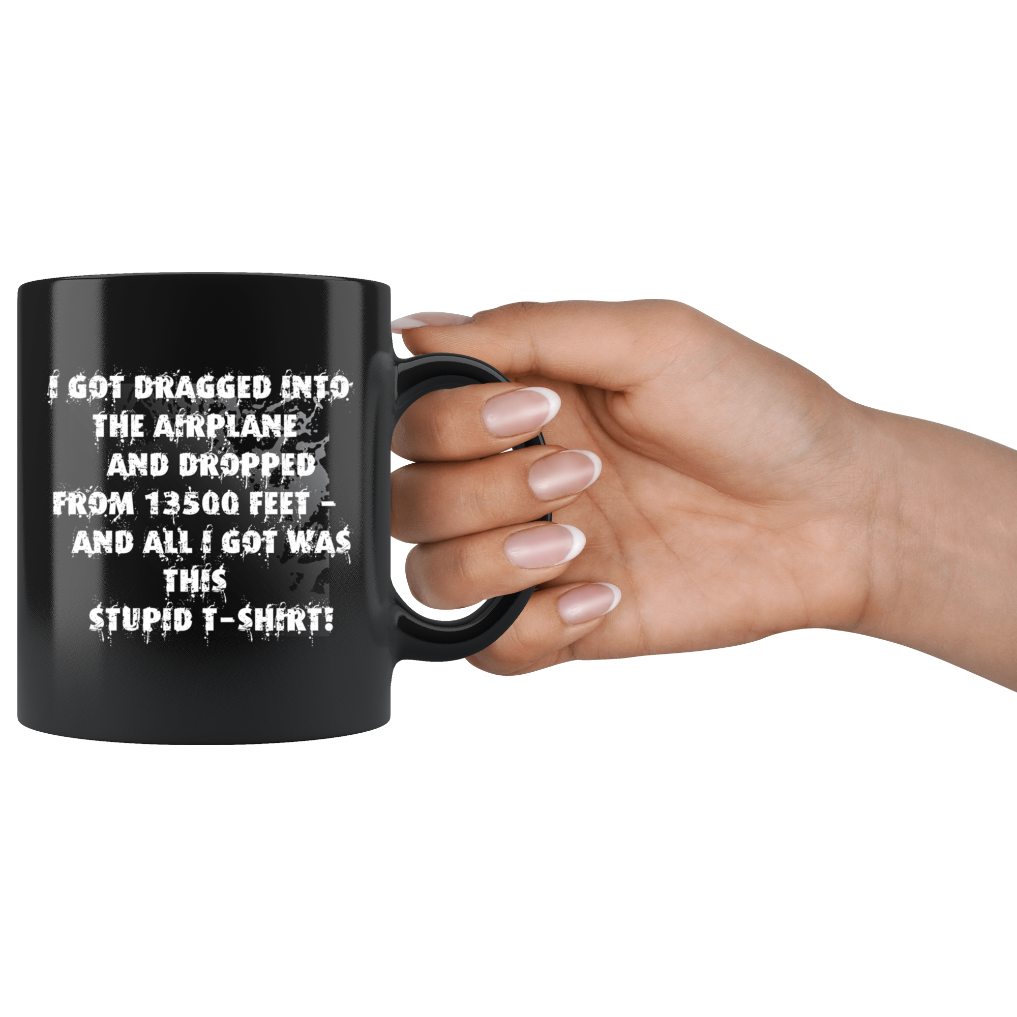 Skydiving T-shirts I ♡ Skydive - First Jump - Your lovely skydiving mug, Black Mugs, teelaunch, Skydiving Apparel, Skydiving Apparel, Skydiving Gear, Olympics, T-Shirts, Skydive Chicago, Skydive City, Skydive Perris, Drop Zone Apparel, USPA, united states parachute association, Freefly, BASE, World Record,