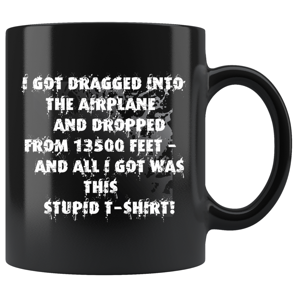 Skydiving T-shirts I ♡ Skydive - First Jump - Your lovely skydiving mug, Black Mugs, teelaunch, Skydiving Apparel, Skydiving Apparel, Skydiving Gear, Olympics, T-Shirts, Skydive Chicago, Skydive City, Skydive Perris, Drop Zone Apparel, USPA, united states parachute association, Freefly, BASE, World Record,