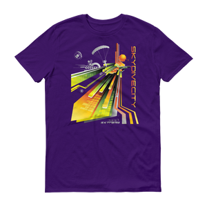 Skydiving T-shirts Skydive City - Sunrise - Men`s Colored T-Shirts, Men's Colored Tees, Skydiving Apparel, Skydiving Apparel, Skydiving Apparel, Skydiving Gear, Olympics, T-Shirts, Skydive Chicago, Skydive City, Skydive Perris, Drop Zone Apparel, USPA, united states parachute association, Freefly, BASE, World Record,