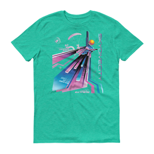 Skydiving T-shirts Skydive City - Flamingo - Men`s Colored T-Shirts, Men's Colored Tees, Skydiving Apparel, Skydiving Apparel, Skydiving Apparel, Skydiving Gear, Olympics, T-Shirts, Skydive Chicago, Skydive City, Skydive Perris, Drop Zone Apparel, USPA, united states parachute association, Freefly, BASE, World Record,