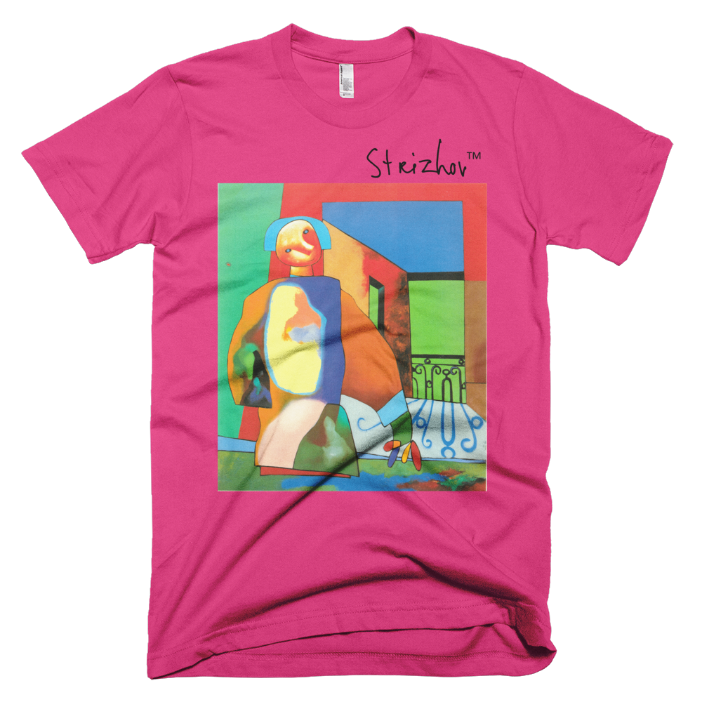 Skydiving T-shirts Strizhov™ by Dmitri Strizhov - 'Man Obstructing a Portion of the Landscape - 1997' - T-Shirt, , Strizhov™, Skydiving Apparel, Skydiving Apparel, Skydiving Gear, Olympics, T-Shirts, Skydive Chicago, Skydive City, Skydive Perris, Drop Zone Apparel, USPA, united states parachute association, Freefly, BASE, World Record,