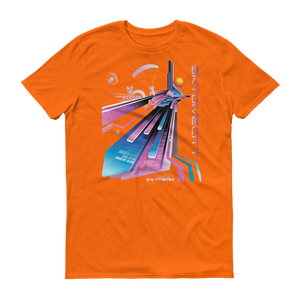 Skydiving T-shirts Skydive City - Flamingo - Men`s Colored T-Shirts, Men's Colored Tees, Skydiving Apparel, Skydiving Apparel, Skydiving Apparel, Skydiving Gear, Olympics, T-Shirts, Skydive Chicago, Skydive City, Skydive Perris, Drop Zone Apparel, USPA, united states parachute association, Freefly, BASE, World Record,