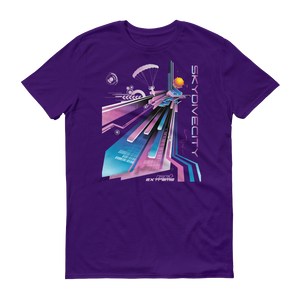 Skydiving T-shirts Skydive City - Flamingo - Men`s Colored T-Shirts, Men's Colored Tees, Skydiving Apparel, Skydiving Apparel, Skydiving Apparel, Skydiving Gear, Olympics, T-Shirts, Skydive Chicago, Skydive City, Skydive Perris, Drop Zone Apparel, USPA, united states parachute association, Freefly, BASE, World Record,
