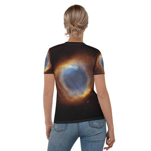 Skydiving T-shirts Galaxy - Glory of Helix Nebula - Women's sublimation t-shirt, T-shirt, Skydiving Apparel, Skydiving Apparel, Skydiving Apparel, Skydiving Gear, Olympics, T-Shirts, Skydive Chicago, Skydive City, Skydive Perris, Drop Zone Apparel, USPA, united states parachute association, Freefly, BASE, World Record,