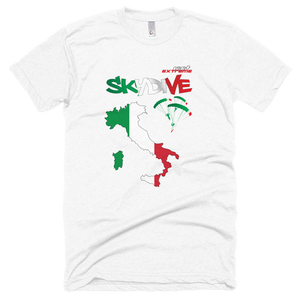 Skydiving T-shirts - Skydive All World - ITALY - Unisex Tee -, Shirts, Skydiving Apparel, Skydiving Apparel, Skydiving Apparel, Skydiving Gear, Olympics, T-Shirts, Skydive Chicago, Skydive City, Skydive Perris, Drop Zone Apparel, USPA, united states parachute association, Freefly, BASE, World Record,
