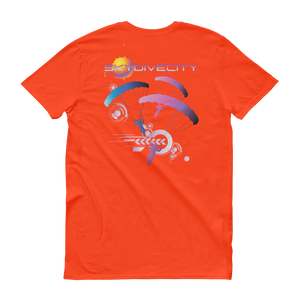Skydiving T-shirts Skydive City - Flamingo - Men`s Colored T-Shirts, Men's Colored Tees, Skydiving Apparel, Skydiving Apparel, Skydiving Apparel, Skydiving Gear, Olympics, T-Shirts, Skydive Chicago, Skydive City, Skydive Perris, Drop Zone Apparel, USPA, united states parachute association, Freefly, BASE, World Record,
