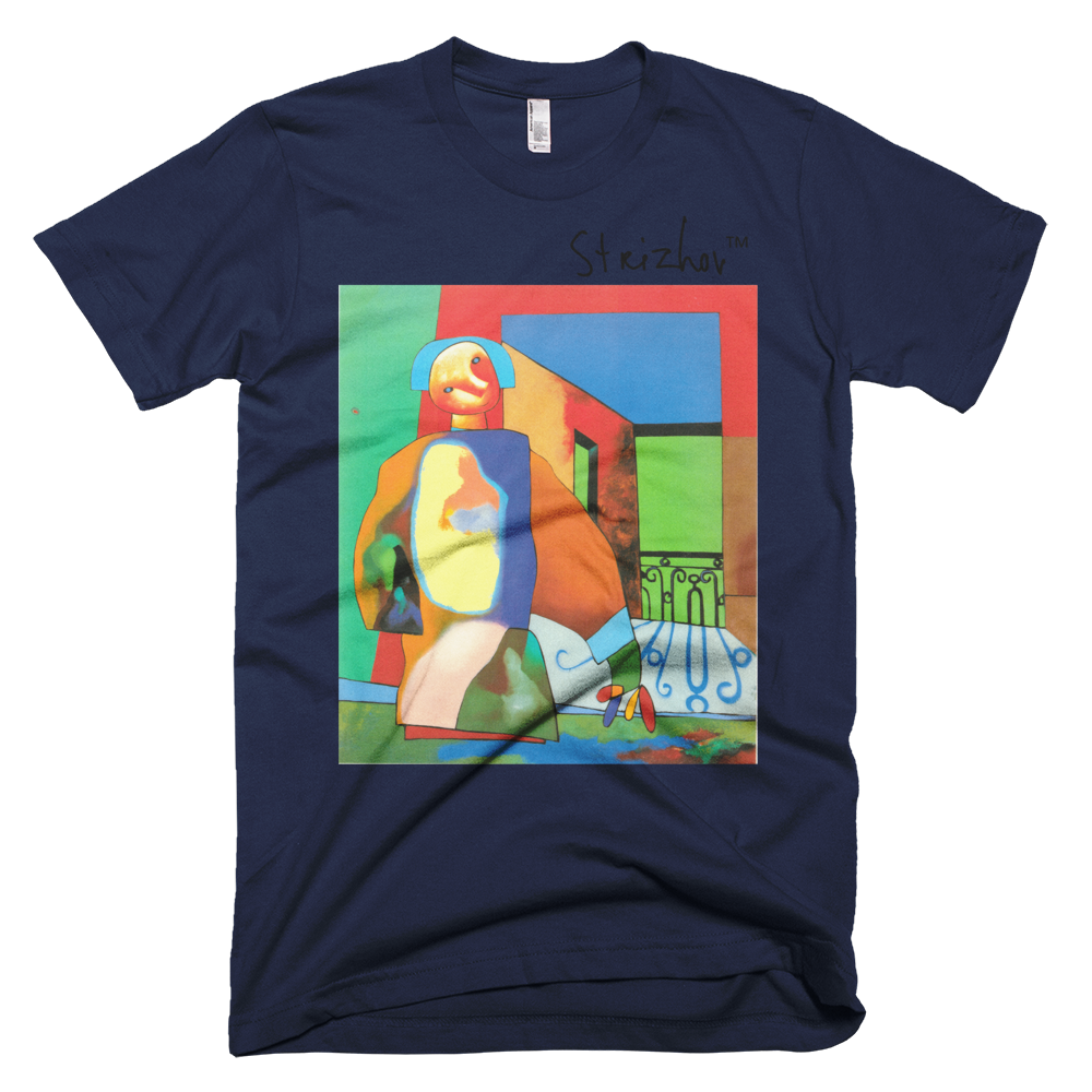 Skydiving T-shirts Strizhov™ by Dmitri Strizhov - 'Man Obstructing a Portion of the Landscape - 1997' - T-Shirt, , Strizhov™, Skydiving Apparel, Skydiving Apparel, Skydiving Gear, Olympics, T-Shirts, Skydive Chicago, Skydive City, Skydive Perris, Drop Zone Apparel, USPA, united states parachute association, Freefly, BASE, World Record,