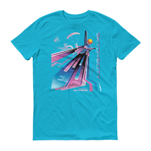 Skydiving T-shirts Skydive City - Flamingo - Men`s Colored T-Shirts, Men's Colored Tees, Skydiving Apparel, Skydiving Apparel, Skydiving Apparel, Skydiving Gear, Olympics, T-Shirts, Skydive Chicago, Skydive City, Skydive Perris, Drop Zone Apparel, USPA, united states parachute association, Freefly, BASE, World Record,