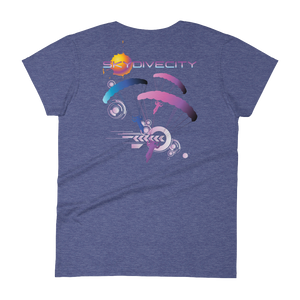 Skydiving T-shirts Skydive City - Flamingo - Women`s Colored T-Shirts, Women's Colored Tees, Skydiving Apparel, Skydiving Apparel, Skydiving Apparel, Skydiving Gear, Olympics, T-Shirts, Skydive Chicago, Skydive City, Skydive Perris, Drop Zone Apparel, USPA, united states parachute association, Freefly, BASE, World Record,