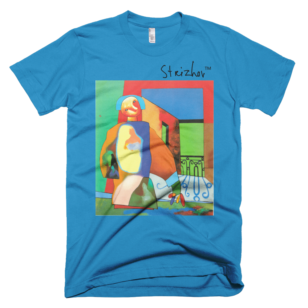 Skydiving T-shirts Strizhov™ by Dmitri Strizhov - 'Man Obstructing a Portion of the Landscape - 1997' - T-Shirt, , Strizhov™, Skydiving Apparel, Skydiving Apparel, Skydiving Gear, Olympics, T-Shirts, Skydive Chicago, Skydive City, Skydive Perris, Drop Zone Apparel, USPA, united states parachute association, Freefly, BASE, World Record,