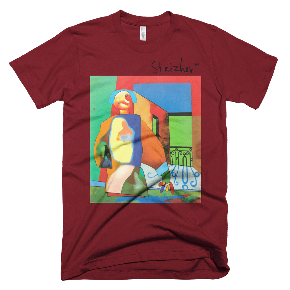 Skydiving T-shirts Strizhov™ by Dmitri Strizhov - 'Man Obstructing a Portion of the Landscape - 1997' - T-Shirt, , Strizhov™, Skydiving Apparel, Skydiving Apparel, Skydiving Gear, Olympics, T-Shirts, Skydive Chicago, Skydive City, Skydive Perris, Drop Zone Apparel, USPA, united states parachute association, Freefly, BASE, World Record,