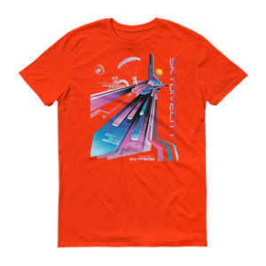 Skydiving T-shirts Skydive City - Flamingo - Men`s Colored T-Shirts, Men's Colored Tees, Skydiving Apparel, Skydiving Apparel, Skydiving Apparel, Skydiving Gear, Olympics, T-Shirts, Skydive Chicago, Skydive City, Skydive Perris, Drop Zone Apparel, USPA, united states parachute association, Freefly, BASE, World Record,
