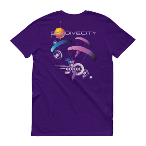 Skydiving T-shirts Skydive City - Flamingo - Men`s Colored T-Shirts, Men's Colored Tees, Skydiving Apparel, Skydiving Apparel, Skydiving Apparel, Skydiving Gear, Olympics, T-Shirts, Skydive Chicago, Skydive City, Skydive Perris, Drop Zone Apparel, USPA, united states parachute association, Freefly, BASE, World Record,